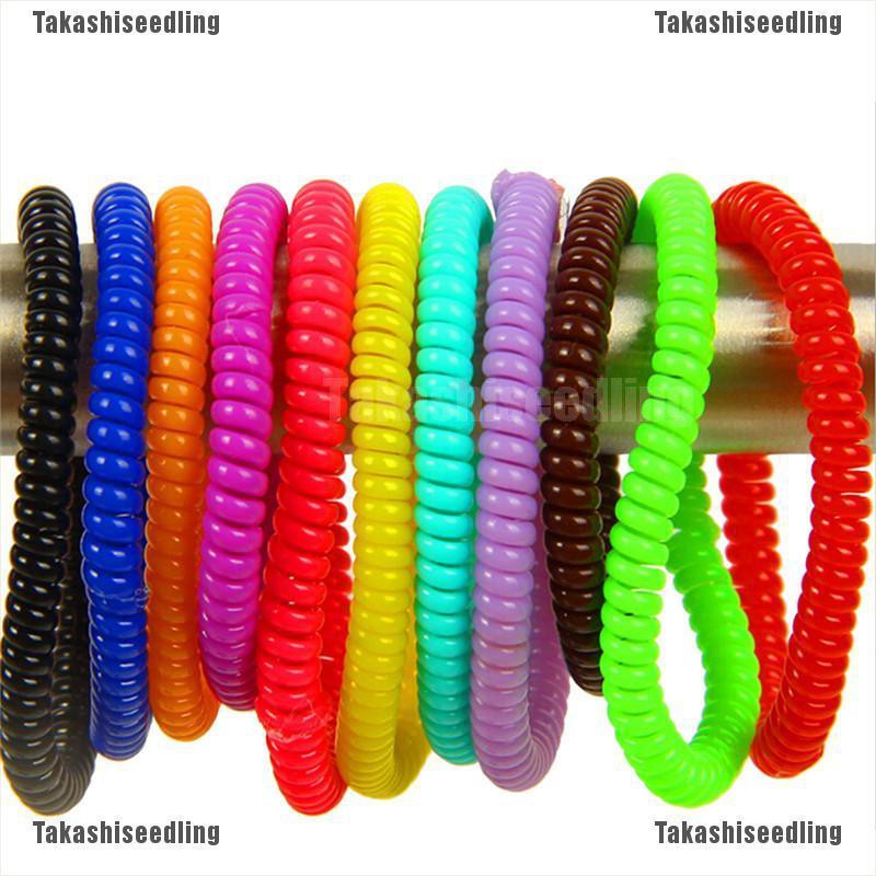 Set 10 dây cột tóc lò xo nhiều màu sắc dễ thương