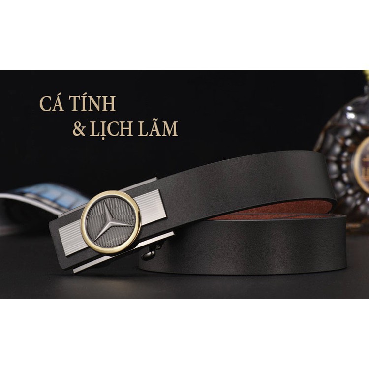 Thắt lưng nam Mercedes dây da bò cao cấp - có hộp tặng kèm Chính Hãng | BigBuy360 - bigbuy360.vn
