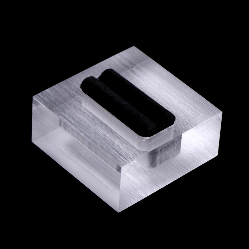 Giá Đỡ Trưng Bày Nhẫn Hình Chữ Nhật Bằng Acrylic Trong Suốt