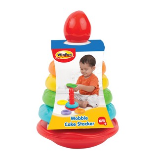 Cột Bánh Tháp Xếp Chồng Vòng Màu Sắc Winfun 0774