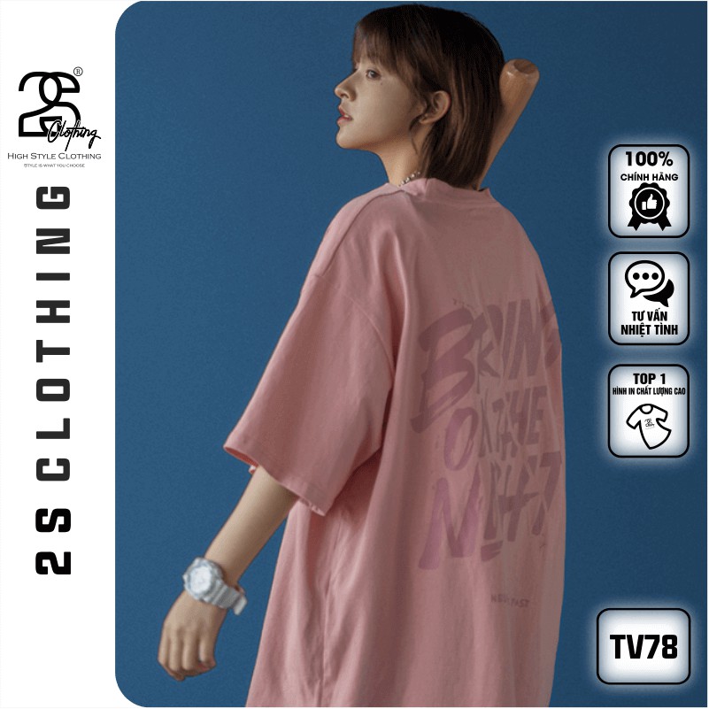 Áo Thun Unisex 2s Clothing Form Rộng Giấu Quần Unisex Nam Nữ Áo Thun Basic Cotton Oversize Giá Rẻ In Style Ulzzang TV78 | BigBuy360 - bigbuy360.vn
