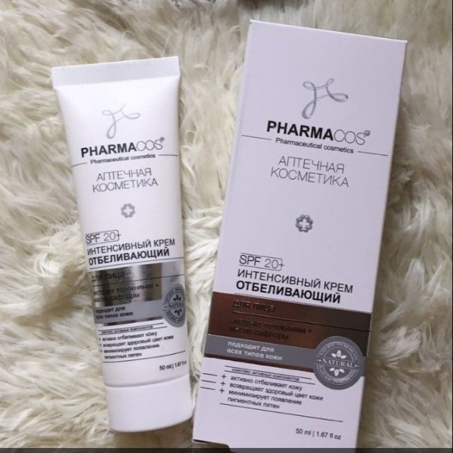 Kem Dưỡng Trắng Da Chuyên Sâu Pharmacos SPF20+ 50ml Nga