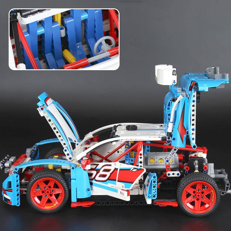 20077 Technic Rally Car Compatible Lego 42077 Building Blocks Bricks Toys DIY Education