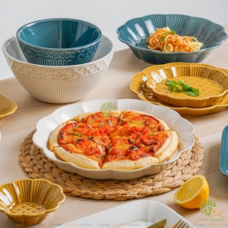 Bộ bát đĩa lẻ Mandala - Gốm sứ cao cấp