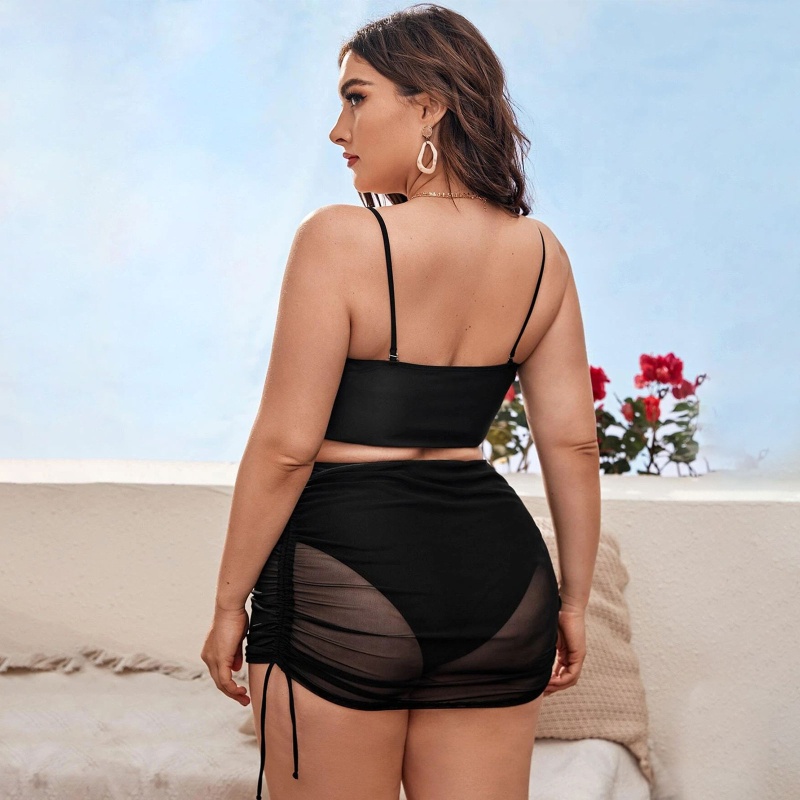 Bộ Đồ Bơi Bikini Lưng Cao Cỡ Lớn Thời Trang Quyến Rũ Cho Nữ