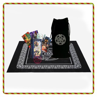 Combo Bộ Bài Bói Everyday Witch 78 cards Tarot Cao Cấp Bản Đẹp và Túi Nhung Đựng Tarot và Khăn Trải Bàn Tarot Toyvnmall
