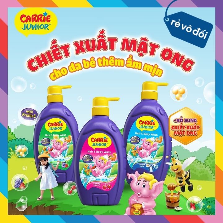 Sữa tắm gội toàn thân cho bé Carrie Junior - Malaysia