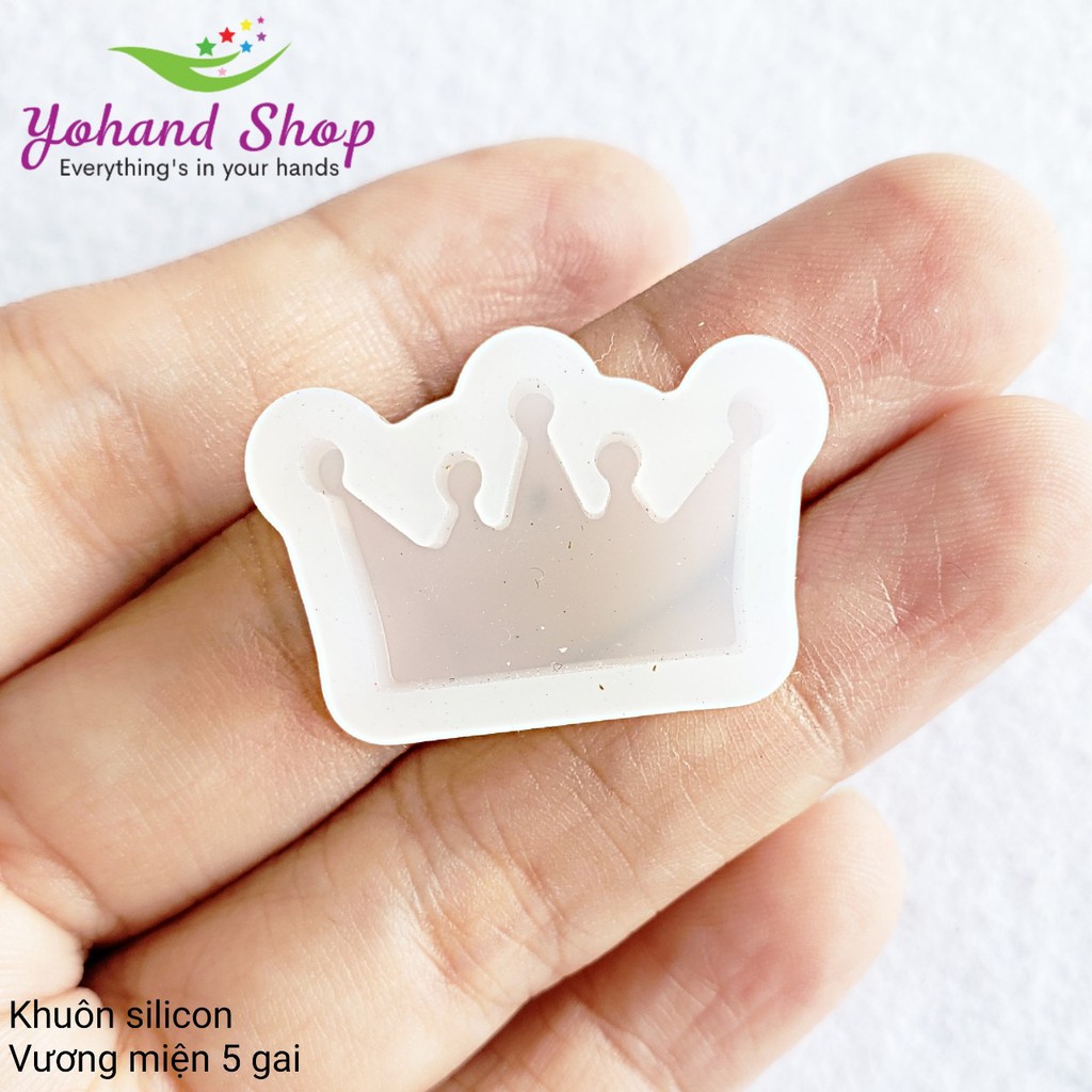 khuôn silicon Khuôn silicon - Resin Epoxy - Vương miện 5 gai