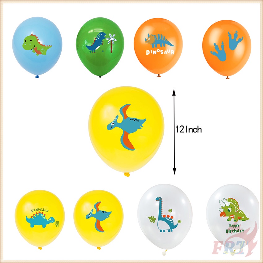 Quả bóng cao su hình chú khủng long xinh xắn trang trí tiệc sinh nhật đẹp mắt 12inch