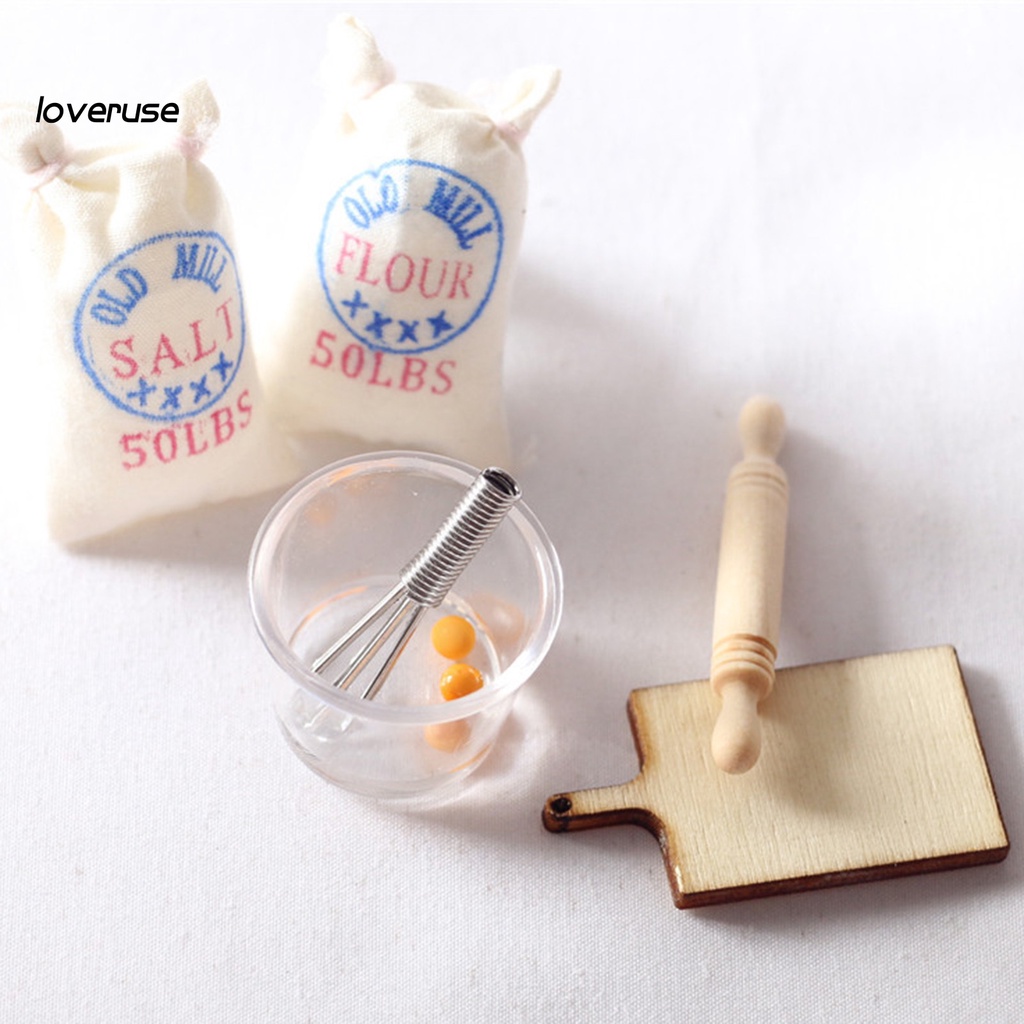 Mô hình dụng cụ đánh trứng tỉ lệ 1/6 1/12 cho nhà búp bê