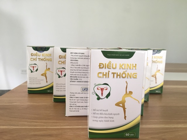 Điều kinh chỉ thống hộp 60 viên - Dứt đau bụng kinh, điều hòa kinh nguyệt | BigBuy360 - bigbuy360.vn
