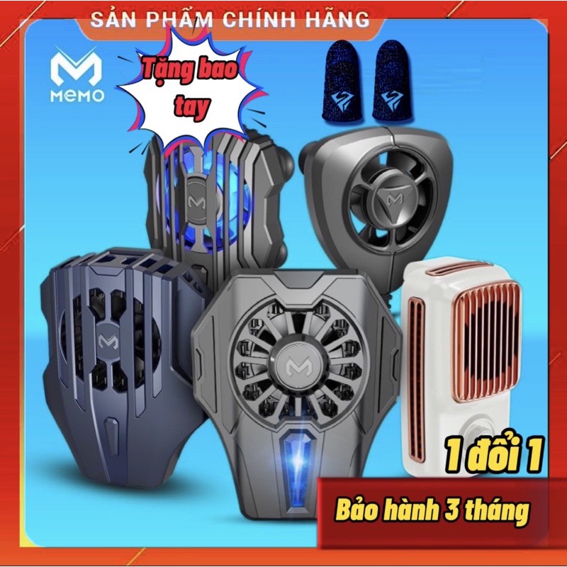 Quạt tản nhiệt  - Tản nhiệt điện thoại gaming MEMO - Có sò lạnh công nghệ bán dẫn DL01 - FL01
