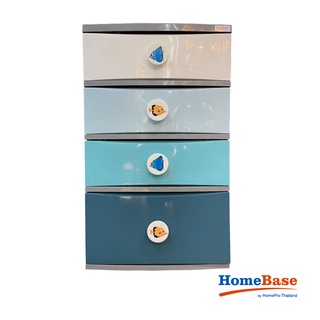 Mua HomeBase STACKO Tủ nhựa 4 tầng B56 Ocean Thái Lan W57xD46xH97cm pha màu