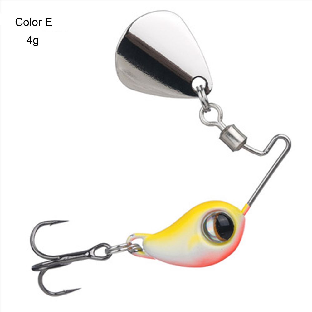 Mồi Câu Cá Giả 4g/8g Bằng Kim Loại Có Thể Xoay Vòng Móc