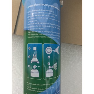 Combo 3 Bình oxy mini cầm tay 99,9% Oxy Tinh Khiết