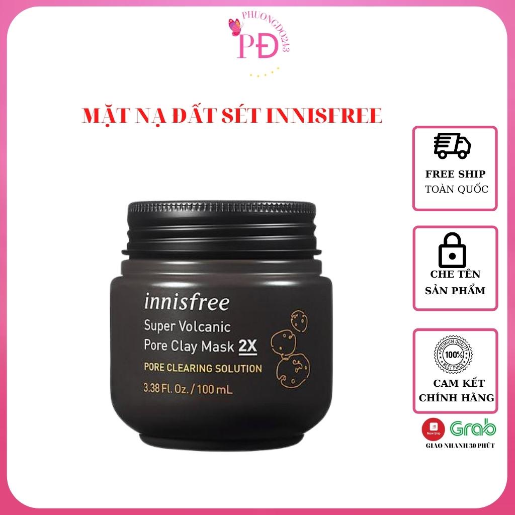 Mặt Nạ đất sét tro núi lửa Innisfree Super Volcanic Pore Clay Mask 2X