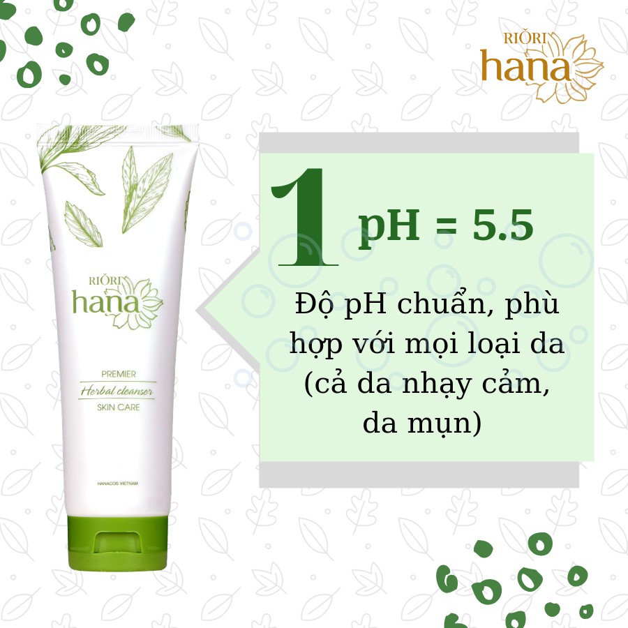 Sữa Rửa Mặt Thảo Dược RIORI Herbal Cleanser 120g