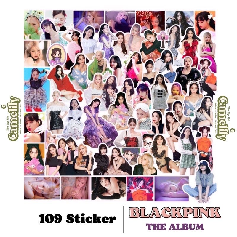 109 Sticker nhóm nhạc Hàn Quốc BLACKPINK kpop (THE ALBUM)🖤💗