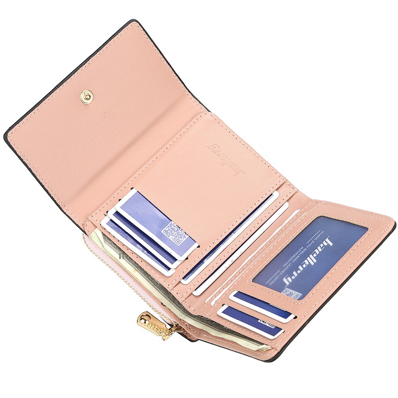 Baellerry N1668 New Trifold Short Women's Wallet Creative Coins Purse Handbag Multi Credit Card Holders