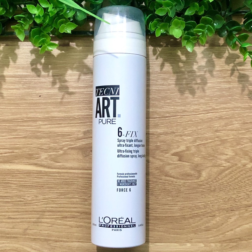 Keo xịt định hình giữ nếp tóc 6 - Fix Techni.Art Pure ( độ cứng 6) 250ml ( New 2021 )