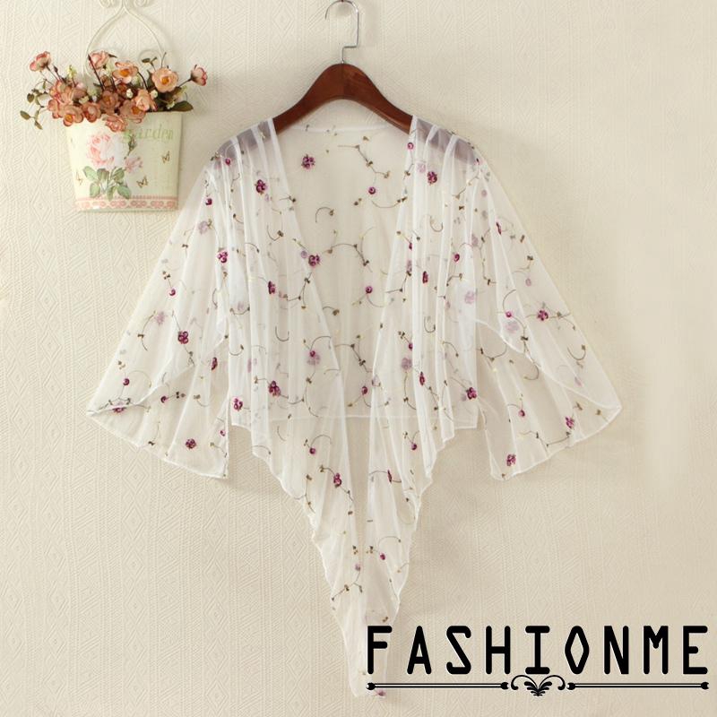 Áo khoác ren lưới thiết kế tay lửng hợp thời trang dành cho nữ | BigBuy360 - bigbuy360.vn