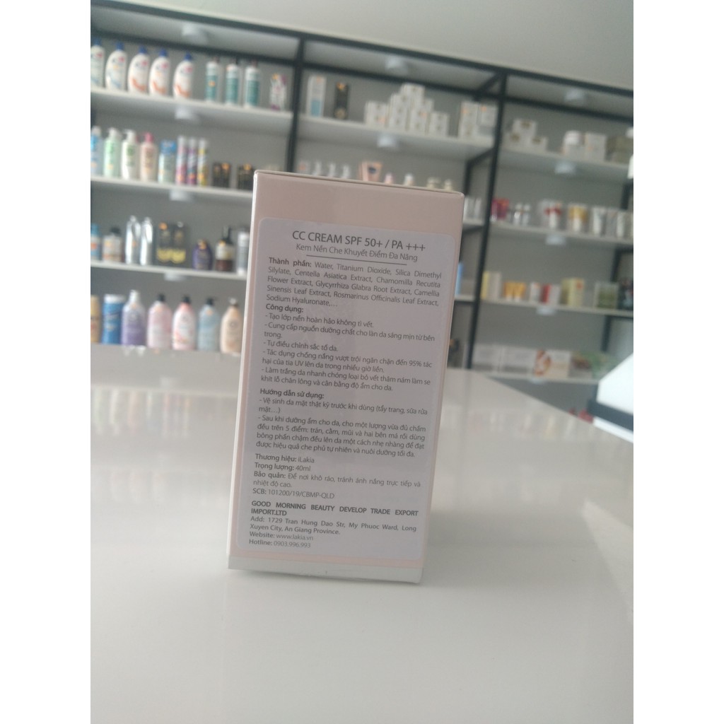 Kem nền che khuyết điểm đa năng Ilakia – CC Cream SPF 50+/PA+++