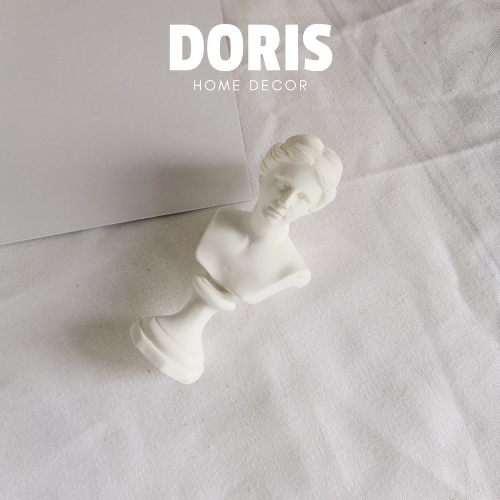 Tượng mini hình người phong cách Bắc Âu, thần thoại Hi Lạp decor bàn làm việc - Doris.decor