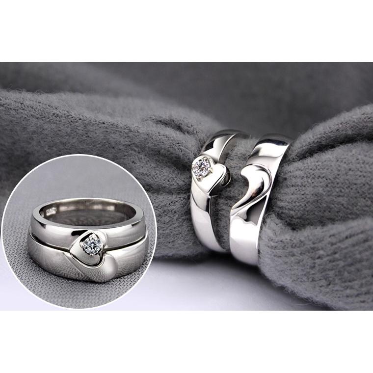 Nhẫn đôi Bạc Hiểu Minh NC167