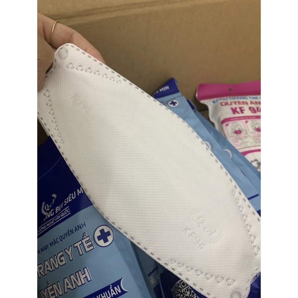 [SET 50 CÁI] KHẨU TRANG KHÁNG KHUẨN QUYỀN ANH 4D KF94 4 LỚP
