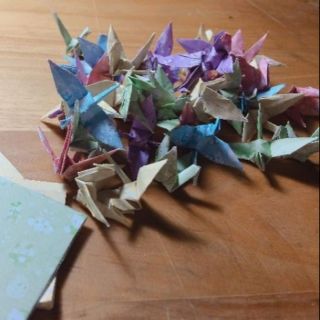 Hạc giấy xếp sẵn 25k/100 con size 4x4cm