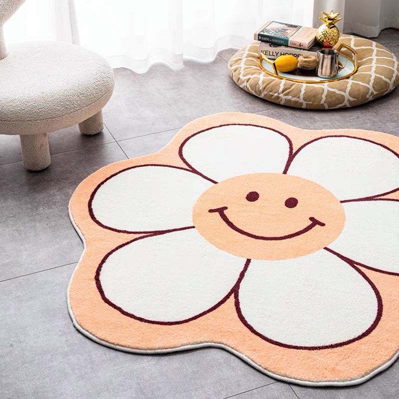 Thảm Trải Sàn Hình Tròn Cỡ Lớn Chất Liệu Dày Dặn Thấm Hút Tiện Dụng Cho Gia Đình