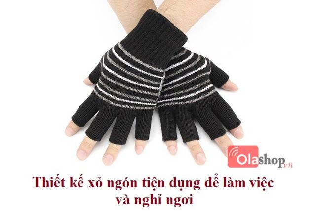 Găng tay sưởi ấm cắm cổng usb