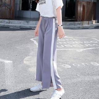 Women's Wide Leg Pants Loose Casual Solid Color Straight Ankle-length Pants Fashion Trend Mid Rise