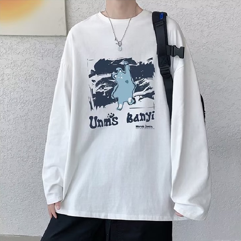 Áo Thun Dáng Rộng In Họa Tiết Hoạt Hình Phong Cách Hip Hop Nhật Bản Thời Trang Cho Nam Và Nữ size M-5XL