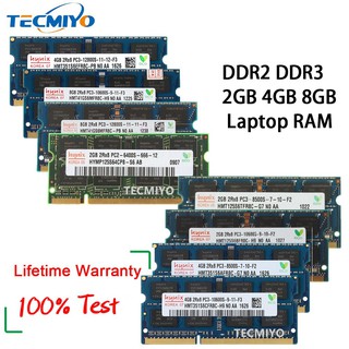 Thanh ram máy tính Hynix 2GB 4GB 8GB 2RX8 DDR2 800MHz DDR3 1066/1333/1600mhz SODIMM