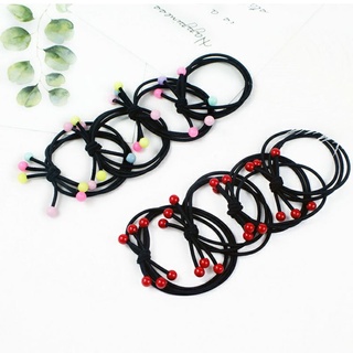 Dây buộc tóc cao su đính hạt tròn - Tiệm mini