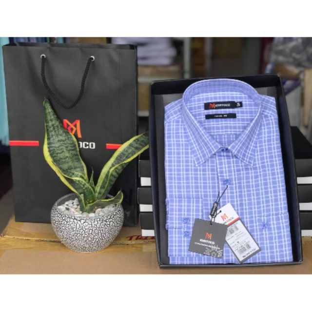 Sơmi Khatoco mới giảm 10% ( giá niêm yết 388k, nhiều màu)