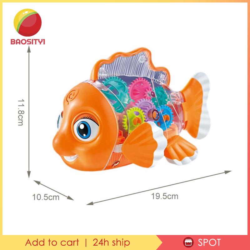 [Baosity1] Đồ Chơi Đèn LED Đuôi Xoay Có Nhạc Thông Dụng Làm Quà Tặng