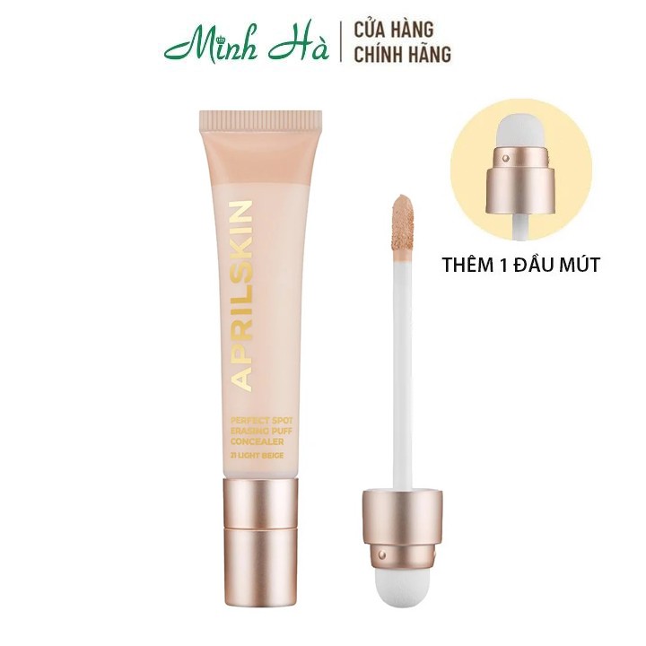 Mút che khuyết điểm April Skin Perfect Spot Erasing Puff Concealer - mỹ phẩm MINH HÀ cosmetics