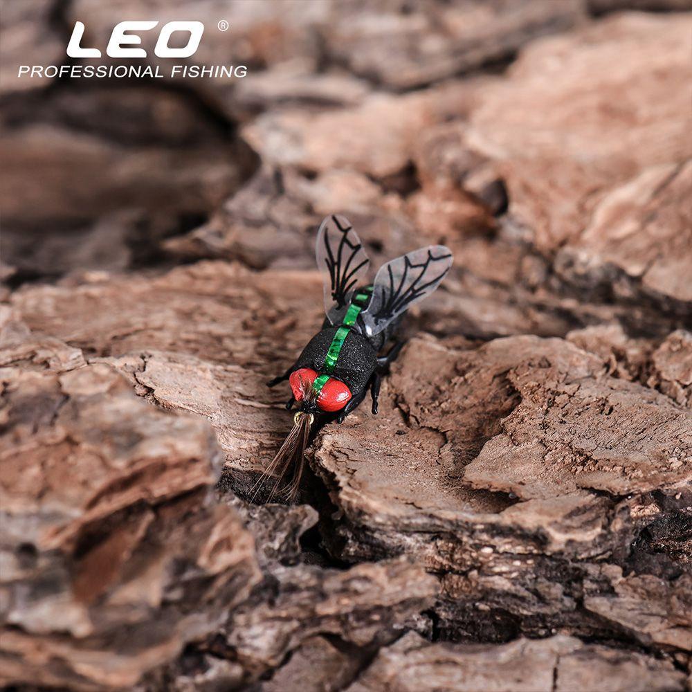 Set 2 Mồi Câu Cá Giả Côn Trùng Màu Nâu