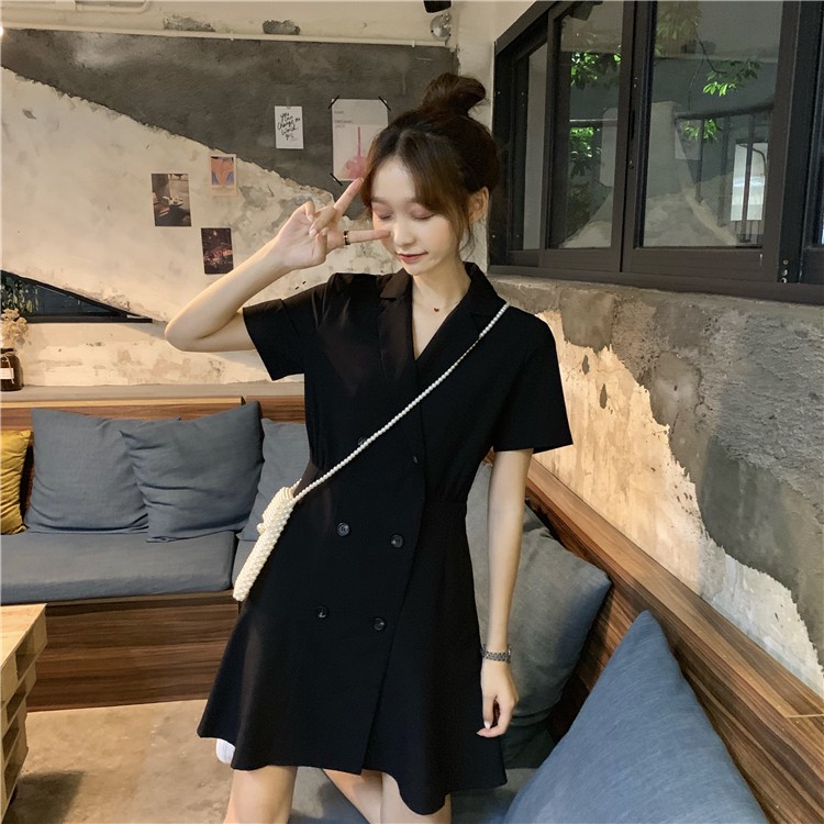 Xiaozhainv Đầm Midi Cổ Chữ V Phong Cách Hàn Quốc Thanh Lịch Dành Cho Bạn Gái | BigBuy360 - bigbuy360.vn