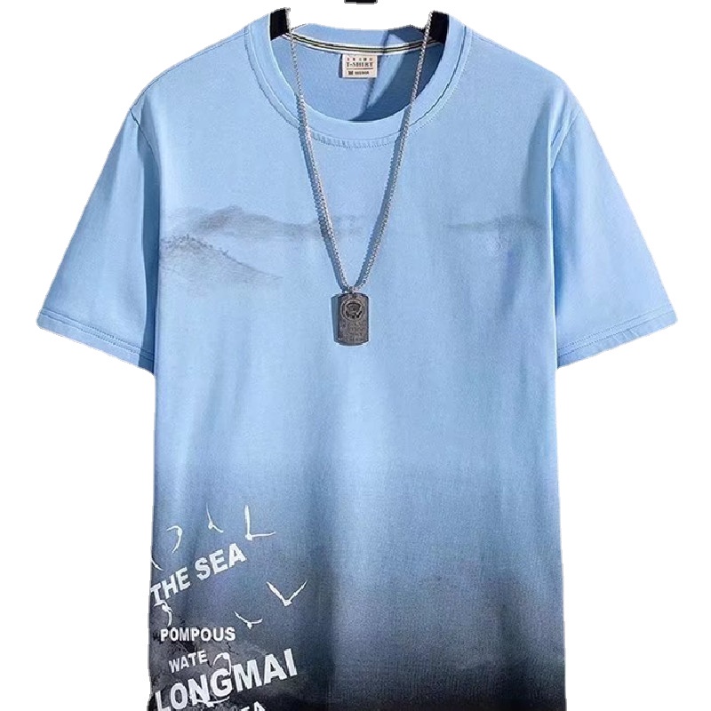 Áo Thun Tay Ngắn Dáng Rộng In Họa Tiết Phong Cách Hip Hop Hàn Quốc Cá Tính Cho Nam