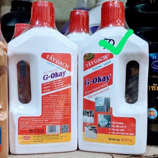 Nước tẩy gạch cao cấp G-Okey tẩy xi măng, nhựa, sơn, vết ố 900ml