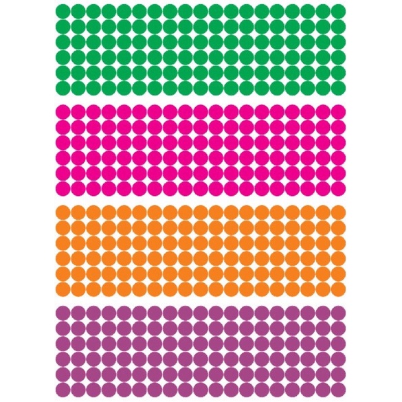 500 tem dán lỗi tem tròn mầu chất liệu decal