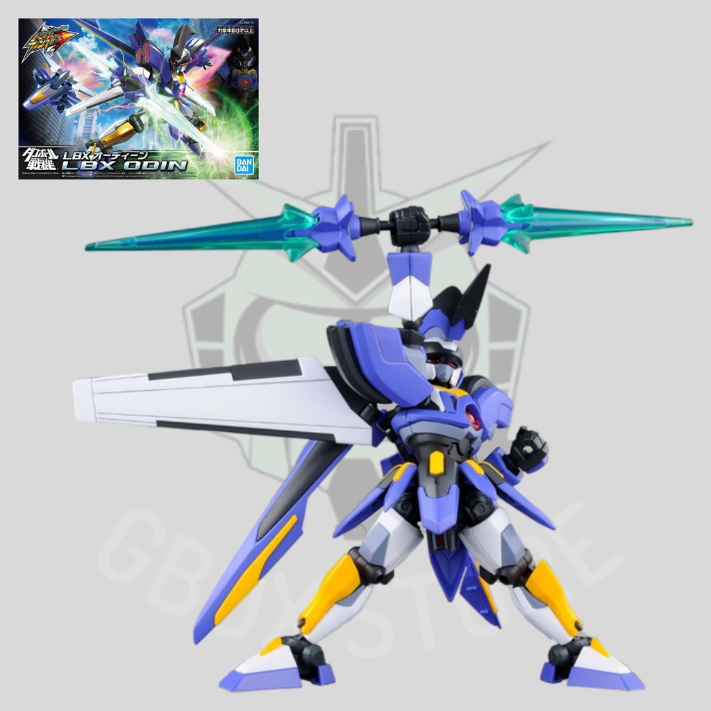 Mô hình Đấu Sĩ LBX Hyper Function LBX Odin Bandai 003 Mô hình nhựa lắp ráp (kèm base)