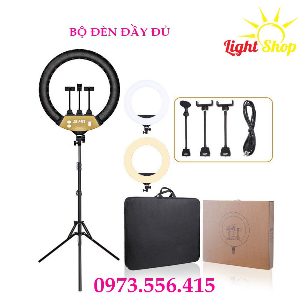 [Siêu Rẻ]  Đèn Livestream Size Cực Đại 54cm Điều Khiển 🌻FREESHIP 70K🌻Đèn Hỗ Trợ Trang Điểm, Chụp Ảnh, Phun Xăm | BigBuy360 - bigbuy360.vn