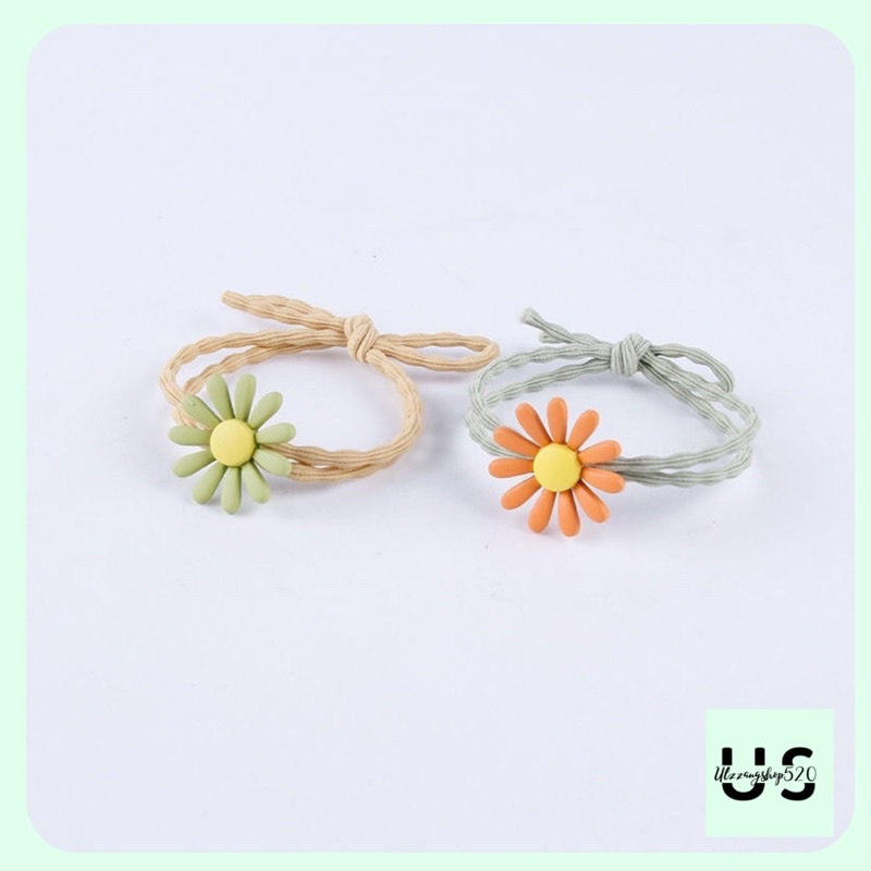 D02 Dây buộc tóc hình hoa cúc dễ thương nhiều màu sắc Ulzzangshop520