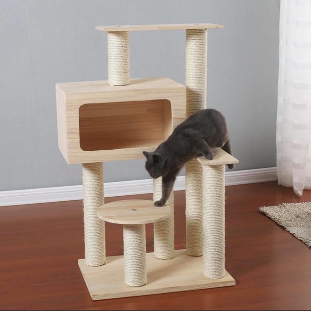 Cattree, nhà cây cho mèo tích hợp trụ cào hoàn hảo