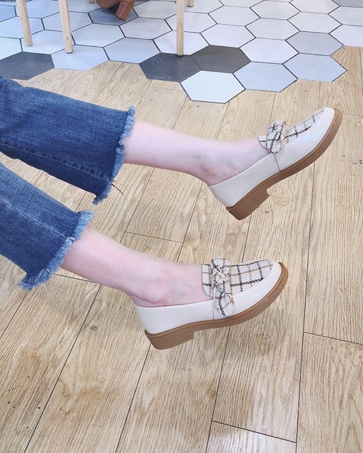 Giày lười Moka nơ thắt cực xinh | BigBuy360 - bigbuy360.vn