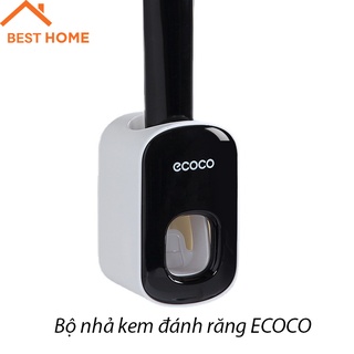 Bộ Nhả Kem Đánh Răng, Lấy Kem Đánh Răng Tự Động ECOCO - Dán Tường, Không Cần Khoan - Giao Màu Ngẫu Nhiên